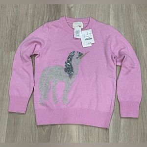 Sz.4/5-CREWCUTS Sparkle Unicorn Sweater